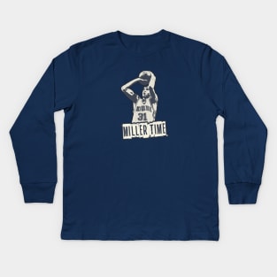 Reggie Miller 'Miller Time' Kids Long Sleeve T-Shirt